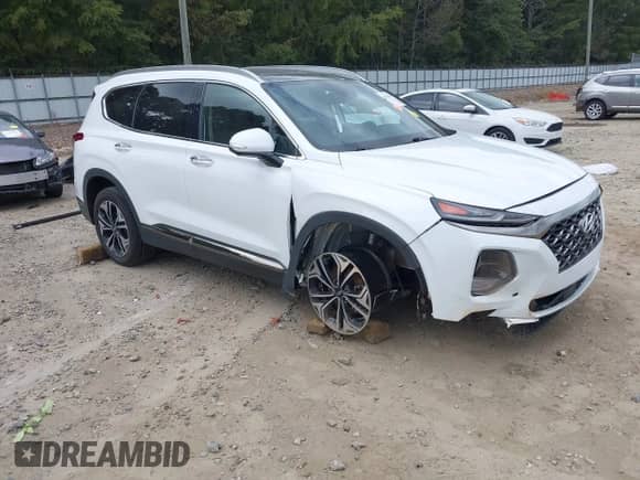 2020 Hyundai Santa Fe Limited with VIN 5NMS53AA6LH248258, listed as a IAAI auction lot 43338760 with 106,550 mi miles and . Bid and sale history available at DreamBid. Image 1.