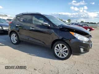 2010 Hyundai Tucson Limited z VIN KM8JU3AC1AU083981, wystawiony jako Copart lot #69453345 z przebiegiem 132 447 mil mil oraz Szkoda całkowita • Salvage title. Historia ofert i sprzedaży dostępna na DreamBid. Obrazek 4.