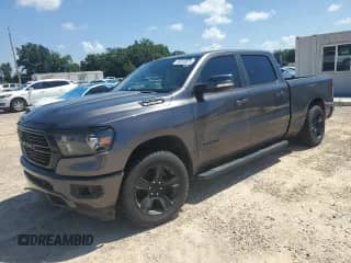 2020 Ram 1500 Big Horn z VIN 1C6SRFMT5LN337591, wystawiony jako Copart lot #66810675 z przebiegiem 82 993 mil mil oraz Nie do naprawy • Non repairable. Historia ofert i sprzedaży dostępna na DreamBid. Obrazek 1.