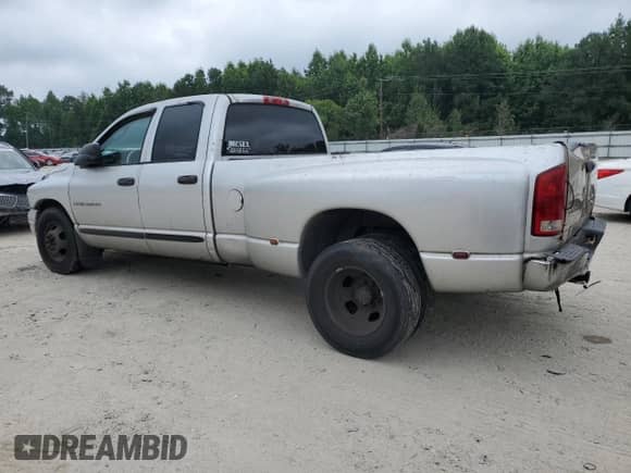 2005 Dodge 3500 SLT with VIN 3D7MR48C85G735993, listed as a Copart auction lot 62989945 with 323,954 mi miles and Clean title. Bid and sale history available at DreamBid. Image 2.