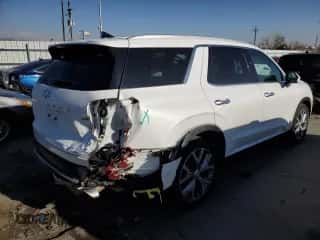 2020 Hyundai Palisade SEL with VIN KM8R4DHE4LU073349, listed as a Copart auction lot 46807353 with 20,595 mi miles and . Bid and sale history available at DreamBid. Image 3.