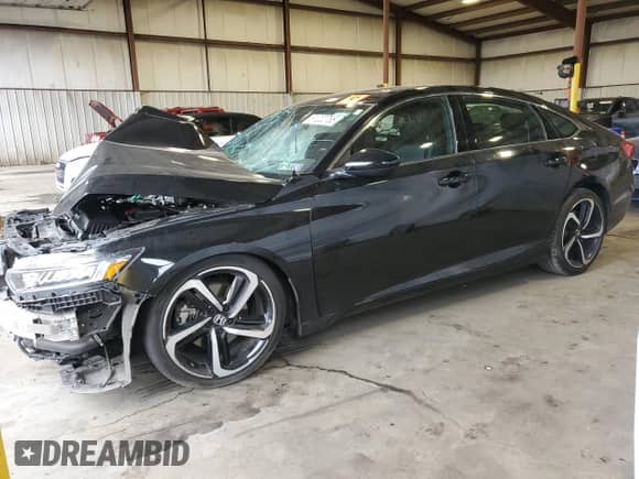 2018 Honda Accord Sport с VIN 1HGCV2F30JA020189, выставлен на аукционе Copart как лот 81222765 с пробегом Не указан миль и Списание • Salvage title. История ставок и продаж доступна на DreamBid. Изображение 1.