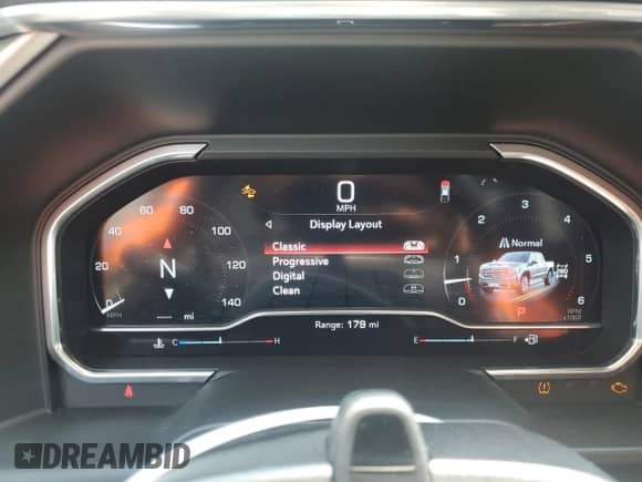 2023 GMC Sierra 1500 Denali with VIN 1GTUUGEL2PZ316619, listed as a Copart auction lot 62961345 with Not provided miles and Salvage title. Bid and sale history available at DreamBid. Image 9.