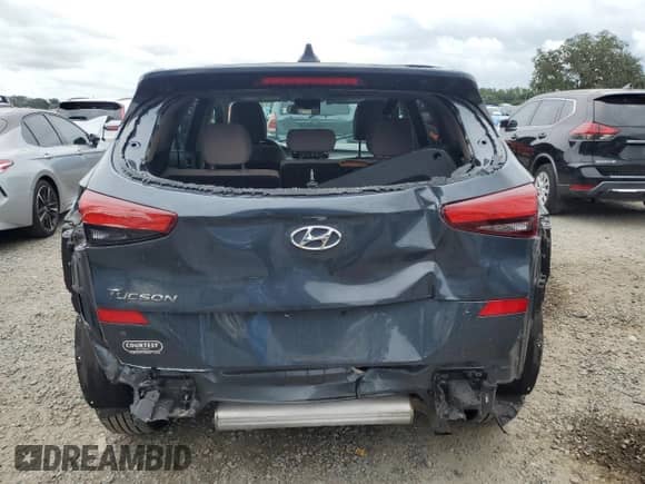 2021 Hyundai Tucson SE with VIN KM8J23A47MU320640, listed as a Copart auction lot 71705705 with 78,302 mi miles and Salvage title. Bid and sale history available at DreamBid. Image 6.