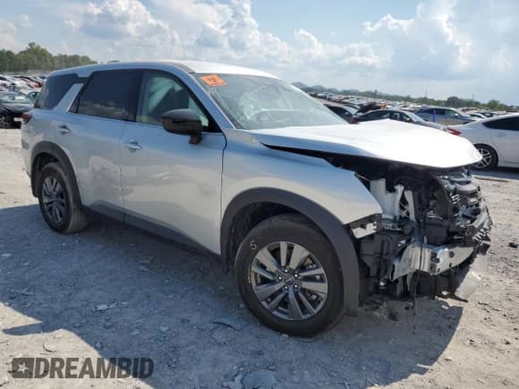 2025 Nissan Pathfinder S with VIN 5N1DR3AAXSC251184, listed as a Copart auction lot 68767425 with 5,232 mi miles and Salvage title. Bid and sale history available at DreamBid. Image 4.