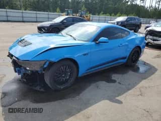 2024 Ford Mustang GT с VIN 1FA6P8CF9R5422083, выставлен на аукционе Copart как лот 80133995 с пробегом 18 215 миль миль и Списание • Salvage title. История ставок и продаж доступна на DreamBid. Изображение 1.