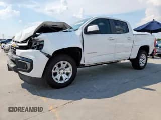 2022 Chevrolet Colorado 2WD LT with VIN 1GCGSCEN8N1146937, listed as a Copart auction lot 80639565 with 96,046 mi miles and Salvage title. Bid and sale history available at DreamBid. Image 1.