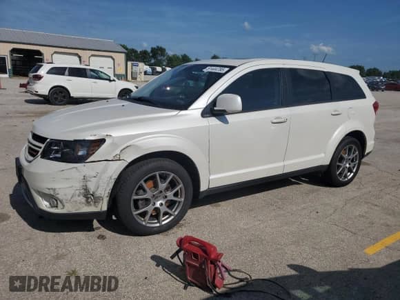 2014 Dodge Journey R/T with VIN 3C4PDDEG1ET185637, listed as a Copart auction lot 61444785 with 139,184 mi miles and Salvage title. Bid and sale history available at DreamBid. Image 1.