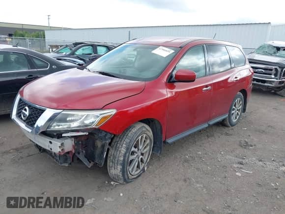 2015 Nissan Pathfinder S with VIN 5N1AR2MN4FC614709, listed as a IAAI auction lot 42986859 with 144,449 mi miles and . Bid and sale history available at DreamBid. Image 2.