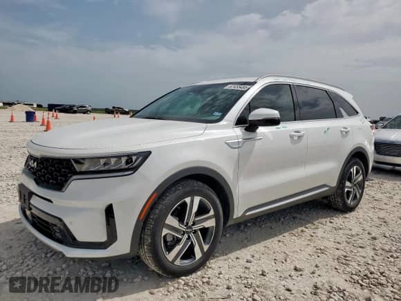 2023 Kia Sorento EX with VIN KNDRHDLG3P5205616, listed as a Copart auction lot 62455485 with 25,646 mi miles and Clean title. Bid and sale history available at DreamBid. Image 1.