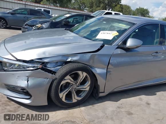 2018 Honda Accord EX-L with VIN 1HGCV1F67JA115420, listed as a IAAI auction lot 43078422 with 40,399 mi miles and . Bid and sale history available at DreamBid. Image 6.