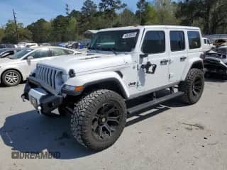 2022 Jeep Wrangler Unlimited Sahara with VIN 1C4HJXEG3NW149408, listed as a Copart auction lot 50639325 with 26,538 mi miles and Salvage title. Bid and sale history available at DreamBid. Image 1.