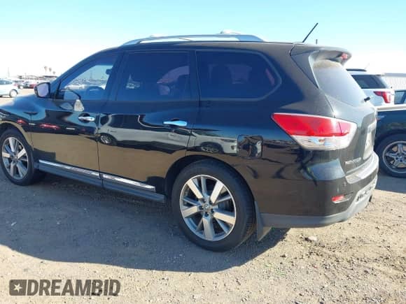 2013 Nissan Pathfinder SV with VIN 5N1AR2MNXDC689234, listed as a IAAI auction lot 43219460 with 207,285 mi miles and . Bid and sale history available at DreamBid. Image 3.
