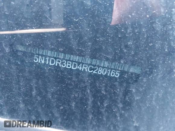 2024 Nissan Pathfinder Rock Creek with VIN 5N1DR3BD4RC280165, listed as a IAAI auction lot 41822001 with 10,227 mi miles and . Bid and sale history available at DreamBid. Image 9.