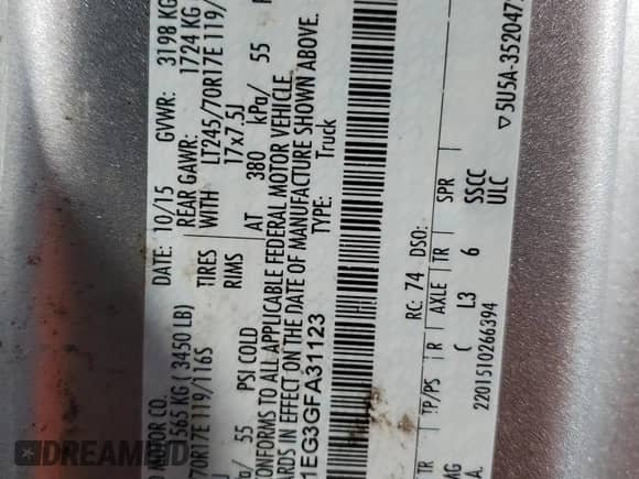 2016 Ford F-150 XLT z VIN 1FTFX1EG3GFA31123, wystawiony jako Copart lot #87258385 z przebiegiem 85 898 mil mil oraz Czysty tytuł • Clean title. Historia ofert i sprzedaży dostępna na DreamBid. Obrazek 12.