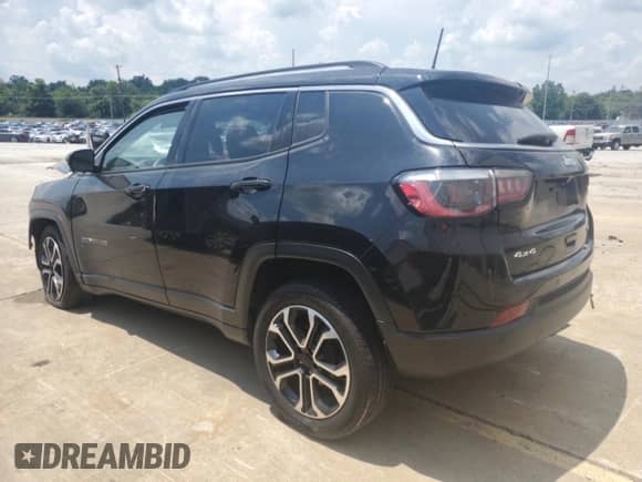 2022 Jeep Compass (RED) Edition with VIN 3C4NJDCB6NT100881, listed as a Copart auction lot 62241555 with 103,349 mi miles and Salvage title. Bid and sale history available at DreamBid. Image 2.
