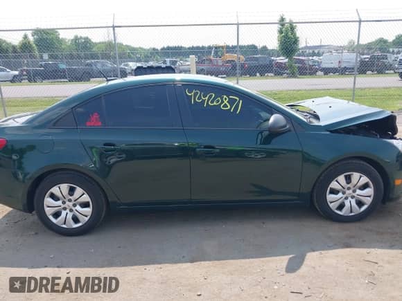 2014 Chevrolet Cruze LS with VIN 1G1PA5SH2E7451241, listed as a IAAI auction lot 42420871 with 100,538 mi miles and . Bid and sale history available at DreamBid. Image 13.