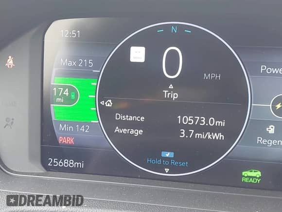 2023 Chevrolet Bolt EUV Premier with VIN 1G1FZ6S09P4188514, listed as a IAAI auction lot 41801659 with 25,688 mi miles and . Bid and sale history available at DreamBid. Image 15.