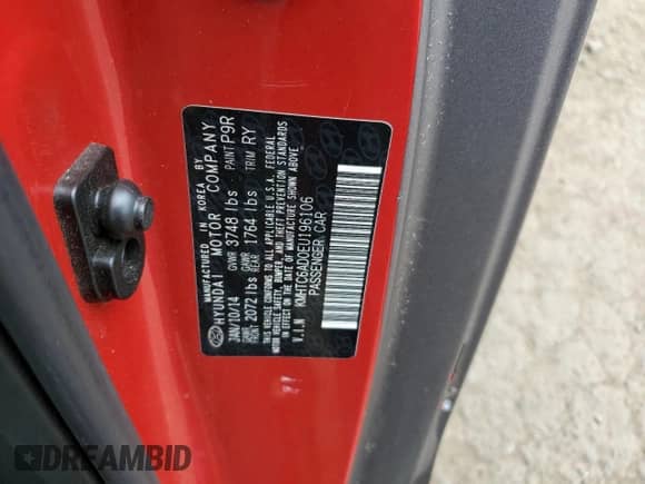 2014 Hyundai Veloster z VIN KMHTC6AD0EU196106, wystawiony jako Copart lot #69494305 z przebiegiem 102 472 mil mil oraz Szkoda całkowita • Salvage title. Historia ofert i sprzedaży dostępna na DreamBid. Obrazek 12.