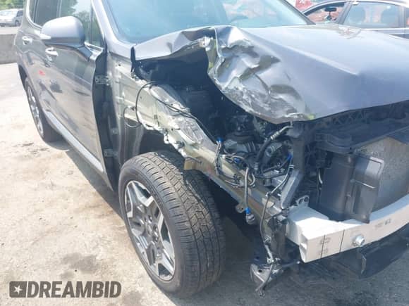 2022 Hyundai Santa Fe Limited with VIN KM8S7DA24NU013339, listed as a IAAI auction lot 42389117 with 56,291 mi miles and . Bid and sale history available at DreamBid. Image 6.