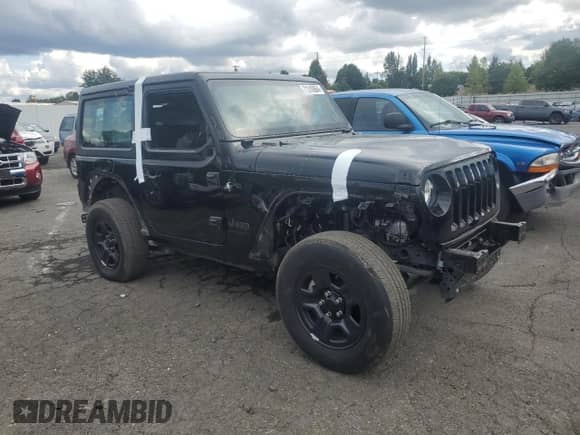 2022 Jeep Wrangler Sport S with VIN 1C4GJXAN6NW240303, listed as a Copart auction lot 71310864 with 13,458 mi miles and Salvage title. Bid and sale history available at DreamBid. Image 4.