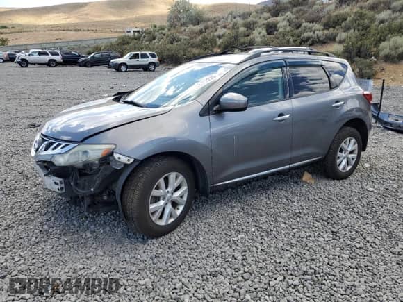 2013 Nissan Murano SV with VIN JN8AZ1MW0DW301938, listed as a Copart auction lot 66882235 with 130,050 mi miles and Salvage title. Bid and sale history available at DreamBid. Image 1.