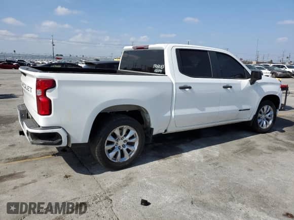 2019 Chevrolet Silverado 1500 Custom with VIN 3GCPWBEH6KG220622, listed as a Copart auction lot 84399025 with 101,029 mi miles and Salvage title. Bid and sale history available at DreamBid. Image 3.