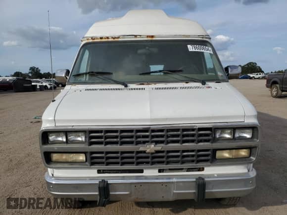 1995 Chevrolet Chevy Van z VIN 1GBEG25K1SF128372, wystawiony jako Copart lot #78600654 z przebiegiem 183 522 mil mil oraz Szkoda całkowita • Salvage title. Historia ofert i sprzedaży dostępna na DreamBid. Obrazek 5.