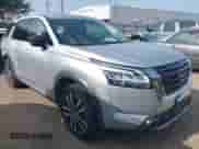 2023 Nissan Pathfinder Platinum with VIN 5N1DR3DG0PC247104, listed as a IAAI auction lot 42640023 with 53,961 mi miles and . Bid and sale history available at DreamBid. Image 1.