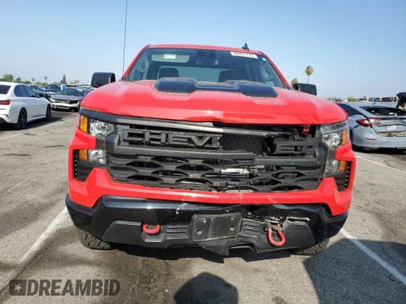 2022 Chevrolet Silverado 1500 Custom Trail Boss с VIN 3GCPDCEK7NG670582, выставлен на аукционе Copart как лот 68401775 с пробегом 9 560 миль миль и Списание • Salvage title. История ставок и продаж доступна на DreamBid. Изображение 5.