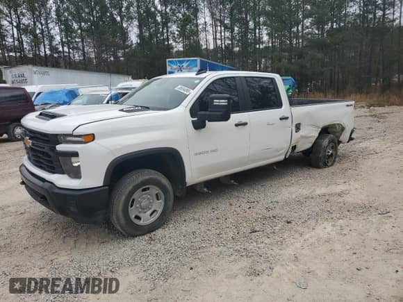 2024 Chevrolet Silverado 2500HD Work Truck с VIN 1GC4YLE77RF315180, выставлен на аукционе Copart как лот 88654095 с пробегом 19 348 миль миль и Списание • Salvage title. История ставок и продаж доступна на DreamBid. Изображение 1.