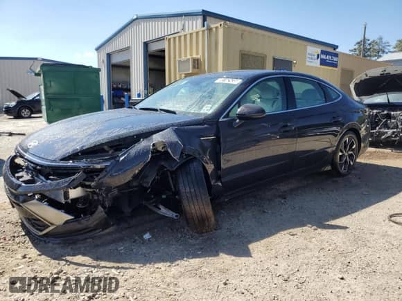 2025 Hyundai Sonata SEL with VIN KMHL64JA1SA447911, listed as a Copart auction lot 85162435 with 23,624 mi miles and Salvage title. Bid and sale history available at DreamBid. Image 1.