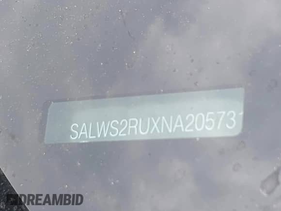 2022 Land Rover Range Rover Sport HST with VIN SALWS2RUXNA205731, listed as a IAAI auction lot 42613333 with 32,845 mi miles and . Bid and sale history available at DreamBid. Image 9.