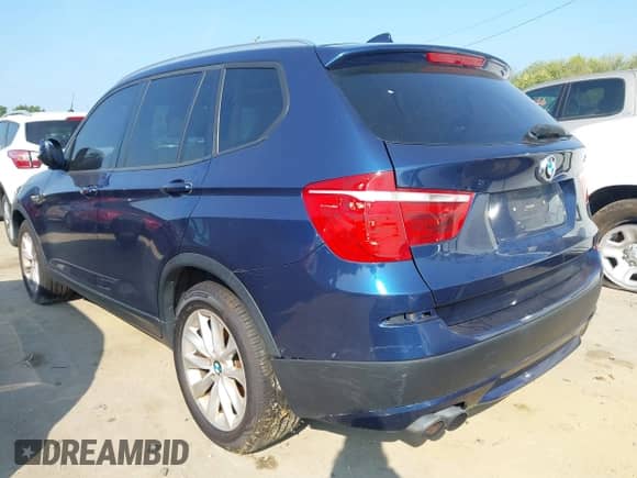 2013 BMW X3 xDrive28i with VIN 5UXWX9C5XD0A11063, listed as a IAAI auction lot 43271255 with 192,907 mi miles and . Bid and sale history available at DreamBid. Image 3.