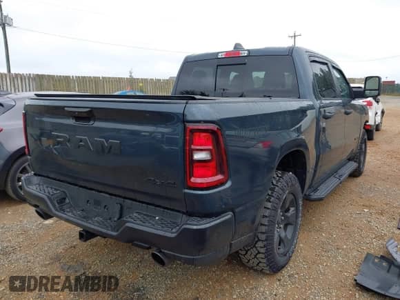 2025 Ram 1500 Warlock with VIN 1C6SRFGP5SN635409, listed as a IAAI auction lot 43152084 with 2,951 mi miles and . Bid and sale history available at DreamBid. Image 4.