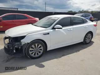 2016 Kia Optima EX with VIN 5XXGU4L3XGG050817, listed as a Copart auction lot 71720755 with 150,455 mi miles and Salvage title. Bid and sale history available at DreamBid. Image 1.