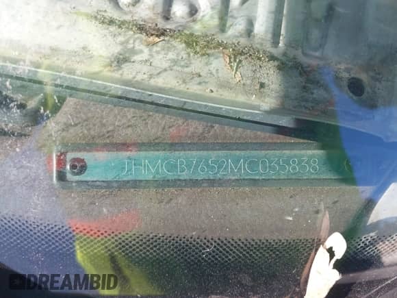 1991 Honda Accord LX z VIN JHMCB7652MC035838, wystawiony jako IAAI lot #41329502 z przebiegiem 176 816 mil mil oraz . Historia ofert i sprzedaży dostępna na DreamBid. Obrazek 9.