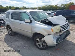 2014 Honda Pilot EX with VIN 5FNYF3H49EB022954, listed as a IAAI auction lot 43399165 with 145,449 mi miles and . Bid and sale history available at DreamBid. Image 1.