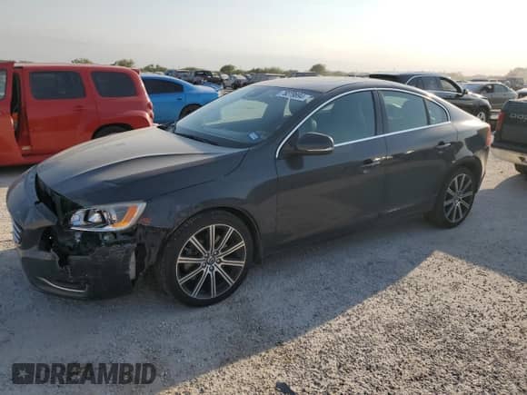 2015 Volvo S60 T6 Drive-E with VIN YV149MFK7F1343313, listed as a Copart auction lot 76279894 with 60,091 mi miles and Salvage title. Bid and sale history available at DreamBid. Image 1.