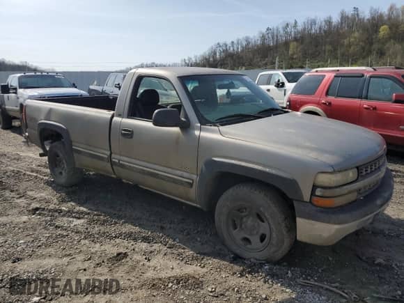 2000 Chevrolet Silverado 1500 with VIN 1GCEK14W7YE342709, listed as a Copart auction lot 51491935 with Not provided miles and Salvage title. Bid and sale history available at DreamBid. Image 4.