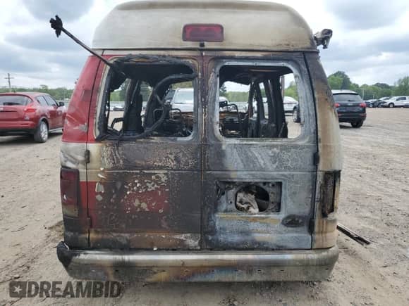 1998 Ford Econoline Cargo Recreational with VIN 1FDRE14L3WHB97819, listed as a Copart auction lot 50990494 with Not provided miles and Salvage title. Bid and sale history available at DreamBid. Image 6.