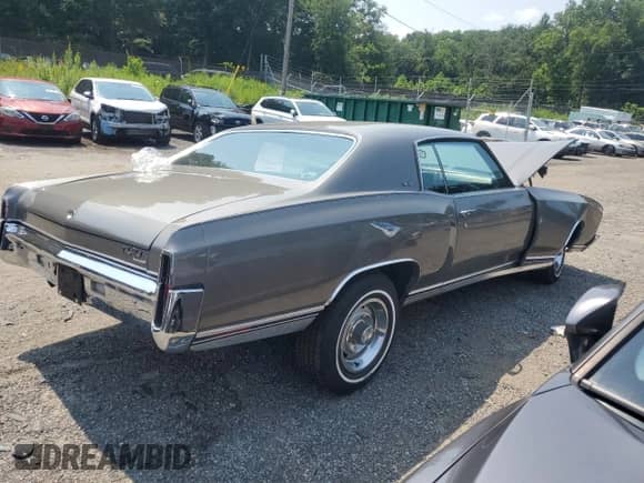 1970 Chevrolet Monte Carlo с VIN 138570F184838, выставлен на аукционе Copart как лот 66863775 с пробегом Не указан миль и Списание • Salvage title. История ставок и продаж доступна на DreamBid. Изображение 3.