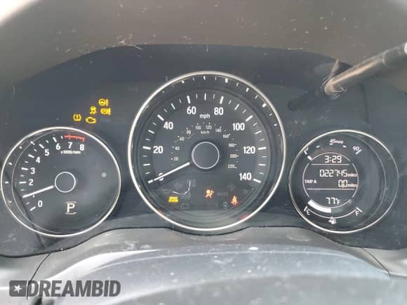 2022 Honda HR-V LX with VIN 3CZRU5H30NM724759, listed as a Copart auction lot 55643255 with 22,745 mi miles and Non repairable. Bid and sale history available at DreamBid. Image 9.
