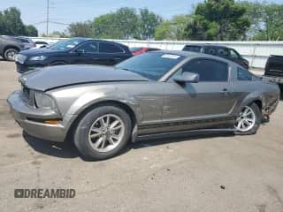 2005 Ford Mustang Deluxe z VIN 1ZVFT80N055171155, wystawiony jako Copart lot #60060165 z przebiegiem 170 672 mil mil oraz Szkoda całkowita • Salvage title. Historia ofert i sprzedaży dostępna na DreamBid. Obrazek 1.