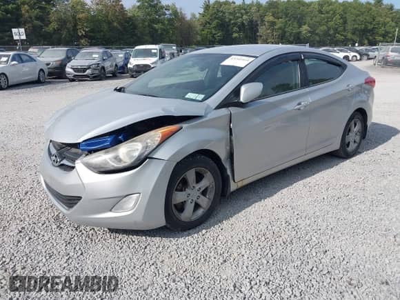 2013 Hyundai Elantra GLS with VIN KMHDH4AE7DU858457, listed as a IAAI auction lot 43241444 with 153,661 mi miles and . Bid and sale history available at DreamBid. Image 17.