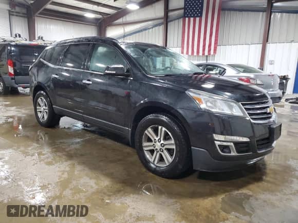 2015 Chevrolet Traverse LT with VIN 1GNKRHKD5FJ313732, listed as a Copart auction lot 80288495 with 109,726 mi miles and Salvage title. Bid and sale history available at DreamBid. Image 4.