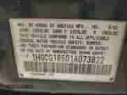 2001 Honda Accord EX с VIN 1HGCG16501A073822, выставлен на аукционе IAAI как лот 42897645 с пробегом 181 312 миль миль и . История ставок и продаж доступна на DreamBid. Изображение 9.