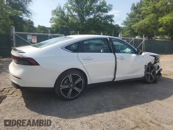 2025 Honda Accord Sport with VIN 1HGCY2F54SA038012, listed as a Copart auction lot 63626515 with 6,001 mi miles and Salvage title. Bid and sale history available at DreamBid. Image 3.