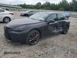 2025 Lexus IS 350 F Sport z VIN JTHGZ1E21S5038877, wystawiony jako Copart lot #57670755 z przebiegiem 1 712 mil mil oraz Szkoda całkowita • Salvage title. Historia ofert i sprzedaży dostępna na DreamBid. Obrazek 1.