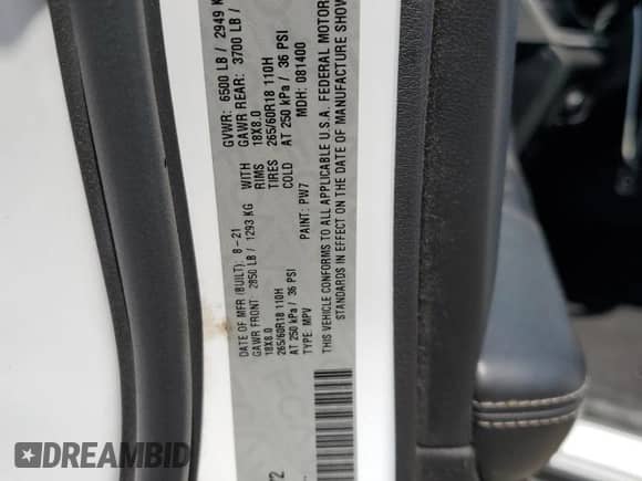 2021 Jeep Grand Cherokee Laredo with VIN 1C4RJKAG2M8149772, listed as a Copart auction lot 59521515 with 60,399 mi miles and Clean title. Bid and sale history available at DreamBid. Image 13.